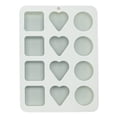 thumbnail image 1 of 3-in-1 Ice Cube Tray Set - BPA-Free Food Grade Silicone, 12 Cavities & 3 Shapes for Cocktails, Whiskey & Home, Easy Release, Reusable & Compact (5.7x4.2in) Gray, 1 of 6