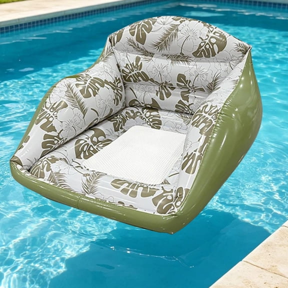 3-in-1 Inflatable Pool Lounge Chair, 2026 Floating Chair Water Sofa Float with Cup Holder, Blow Up Floating Hammock Pool Noodles for Summer Vacation
