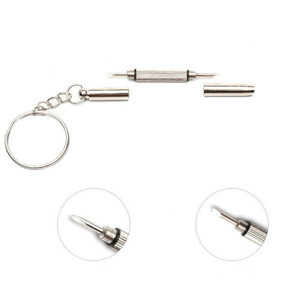 Supvox Compact 3-in-1 Screwdriver for Durable Watch and Jewelry Repair with Portable Keychain