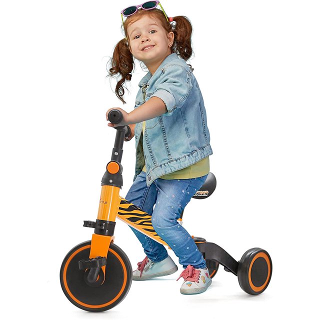 3 in 1 Kid Tricycles/Toddler Bike Cute Toddler Bike for 1036 Months Kids w/ Adjustable Seat