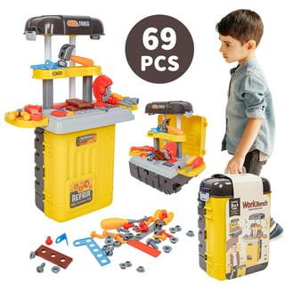 Black+Decker Kids Workbench - Power Tools Workshop - Build Your Own Toy Tool  Box – 75 Realistic Toy Tools and Accessories [ Exclusive] 38 x 16.25  x 21 inc…