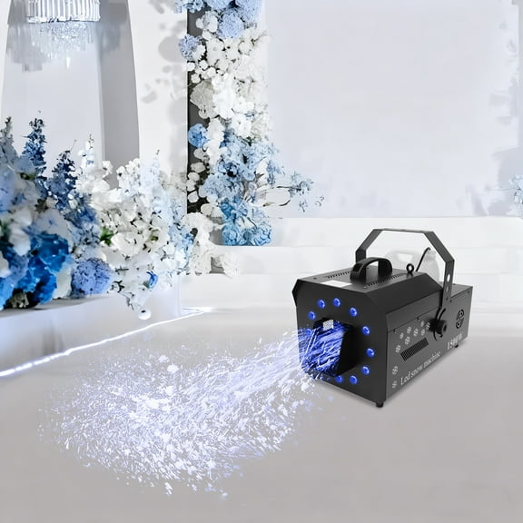 3-in-1 LED Snowflake Machine, Remote Control DMX Snow Machine, LED Snow Maker Machine