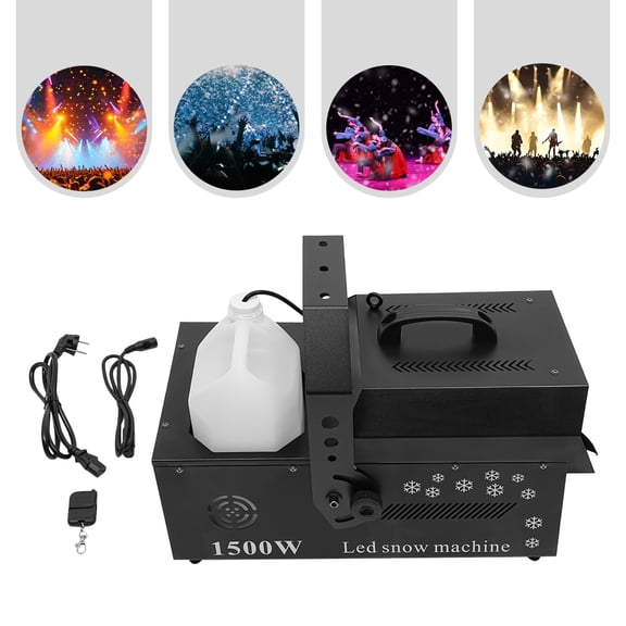 3-in-1 LED Snowflake Machine, Remote Control DMX Snow Machine, LED Snow Maker Machine