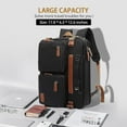 thumbnail image 1 of 3 in 1 Laptop Backpack for Men and Women, 17.3 Inch Travel and Business Bag, Black, 1 of 7