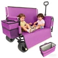 thumbnail image 1 of Auralane 3-in-1 Large Collapsible Folding Wagon,Convert to Bench with 1 Ice pack,550lbs/180L Capacity,Outdoor Utility Wagon for Groceries,Camping, 1 of 7