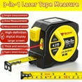 3-in-1 Laser Tape Measure, 50M Range, High Precision with Unit Switch ...