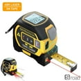 thumbnail image 1 of 3-in-1 Laser Tape Measure, 60M/197ft Laser Distance Meter With 5M/16ft Auto-Lock Physical Tape, Digital LCD Display Rangefinder For Building, Construction, And Home DIY Measurements, Type-C Charging, 1 of 24