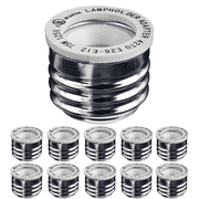 10 Pack E26/E27 to E12 Adapter, Standard Screw Base to Candelabra Base Socket Adapter Converter