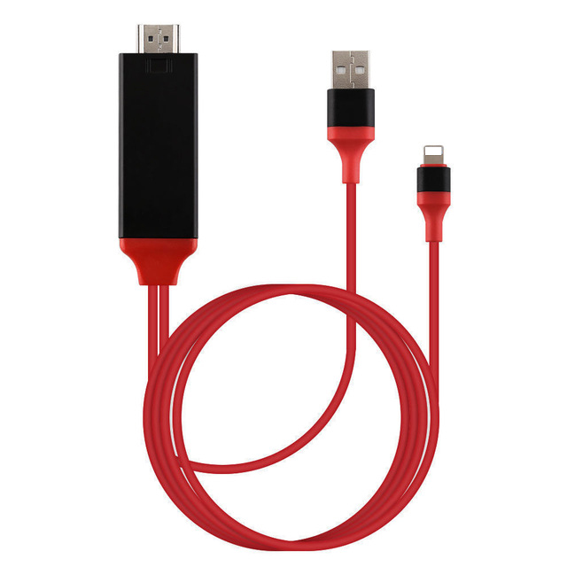 3in1 Lightning Type C Micro USB to HDMI Cable Adapter 1080P HD Digital AV Converter for IPhone