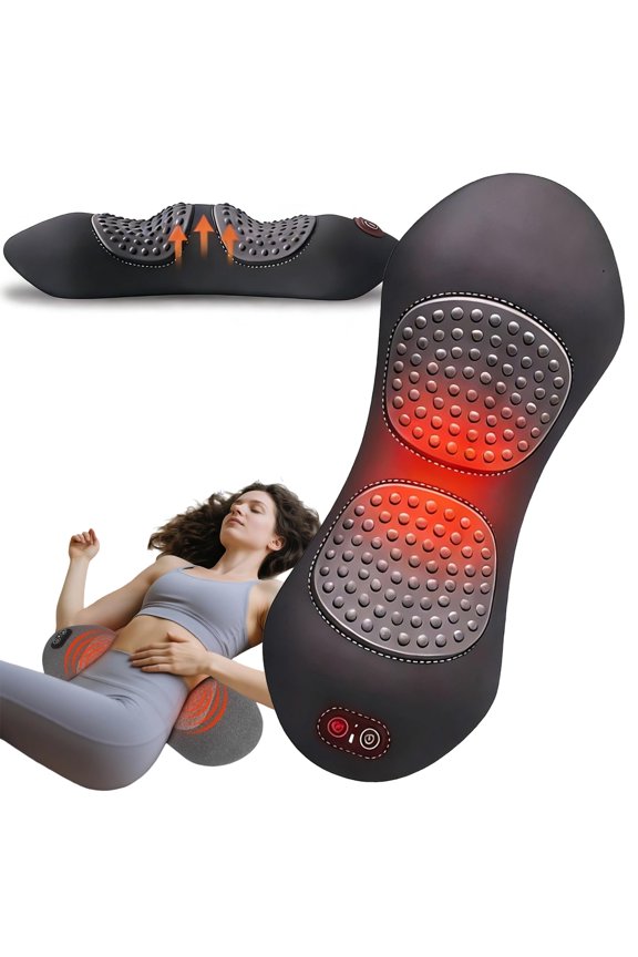 3 in 1 Lower Back Massager, Equipped with Heating, Vibration, and Traction, Triple Fusion Back Massager, Back Massager for Pain Relief Deep Tissue