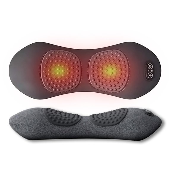 3 in 1 Lumbar Pillow,Smooth Triple Back Massager with Vibration Heat for Bed,Chair