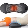 thumbnail image 1 of 3 in 1 Lumbar Pillow，Smooth Triple Fusion Electric Back Massager with Vibration & Heat for Bed,Chair, 1 of 7