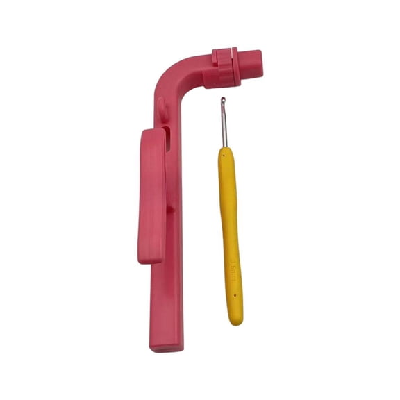 3-in-1 Magic Loop Crochet Tool, 7.09" x 2.48" x 1.77", Ergonomic Design Reduces Hand Fatigue, Perfect for Beginners Learning Basic Crochet Skills