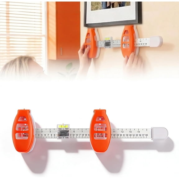 3in1 Magnetic Level Ruler Picture Hanging Tool,Builtin Bubble Level for Accurate Alignment,Wall Mount Helper for Photo Frames,Wall Art and Home Decor