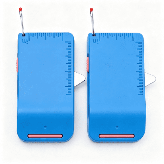 3-in-1 Magnetic Seam Guide for Sewing Machine,2Pack Magnetic Seam Guide Tool,Sleeve & Edge Positioning Tool with Seam Ripper and Ruler Scale,Sewing Accessories