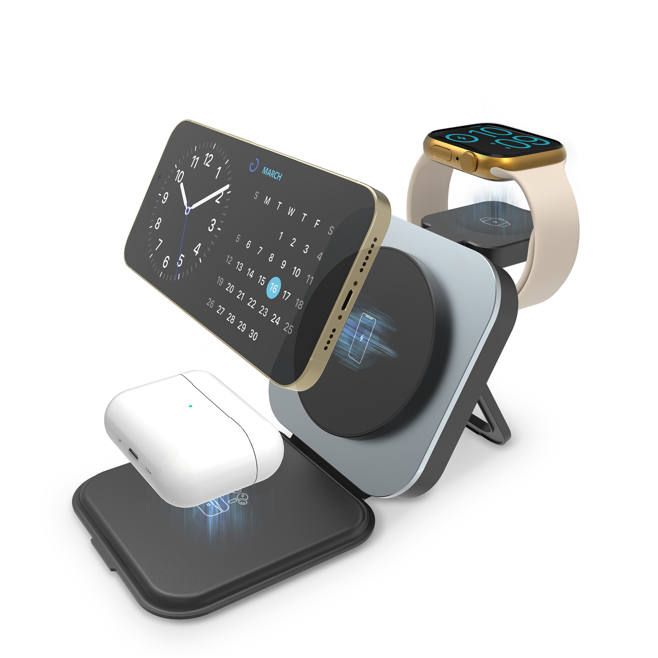 Charger Carica Batteria Apple Watch Caricabatterie Da Viaggio USB