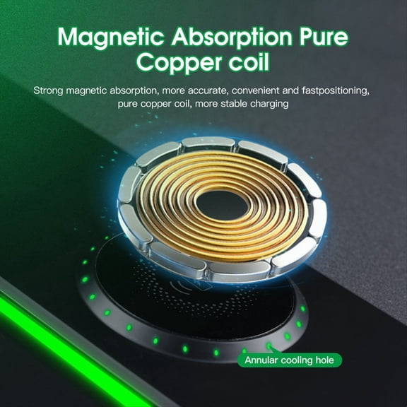 3-in-1 Magnetic Wireless Charging Mouse Pad Office Desk Pad Wireless Charging Luminous Mouse Pad Gaming Mousepad