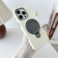thumbnail image 1 of 3-in-1 Magnetic for iPhone 12 Pro / iPhone 12 6.1" Case with Rotatable Ring Holder Stand, Drop-Proof Shockproof Protective Case, Compatible with Mag-Safe Kickstand Phone Cover, White, 1 of 8