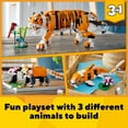 thumbnail image 1 of 3 in 1 Majestic Tiger Building Set - Transforming Toys for Kids 9+, 1 of 5