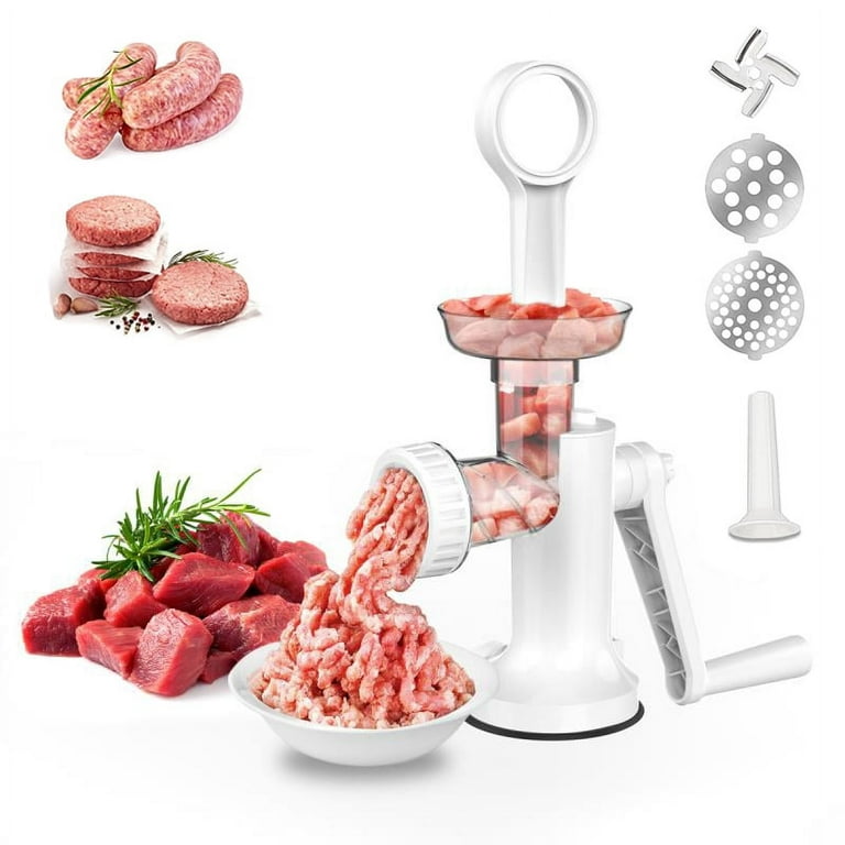 Stainless Steel Food Processor Handheld Manual Meat Grinder Sausage Stuffer  Household Grinder Kitchen Tool Vegetable Chopper