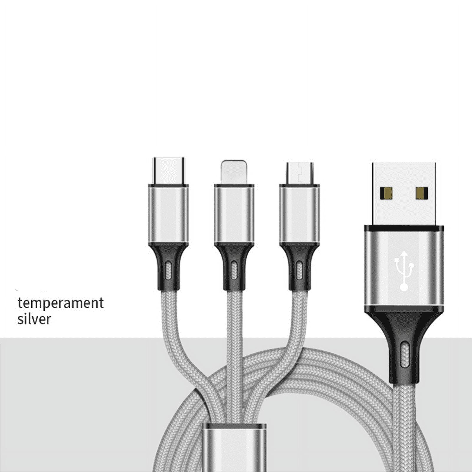 3-in-1 USB-A to USB-C / Micro USB / Lightning Multi Charging Cable