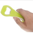 thumbnail image 1 of 3-in-1 Multi-Functional Bottle Opener | Durable Green Plastic Kitchen Tool | Bottle Cap Opener Twist Off Can Pull Opener | Compact Lightweight 15x4.5x1 cm | 1 Piece, 1 of 6