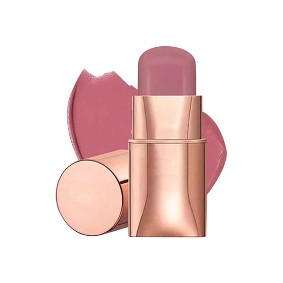 3‑in‑1 Multi‑Use Blush Stick, Cream Blush for Lips Cheeks Eyes, Buildable Matte Cream Rouge Makeup Stick, Portable Long‑Lasting Natural Color Cosmetic for Daily & Travel