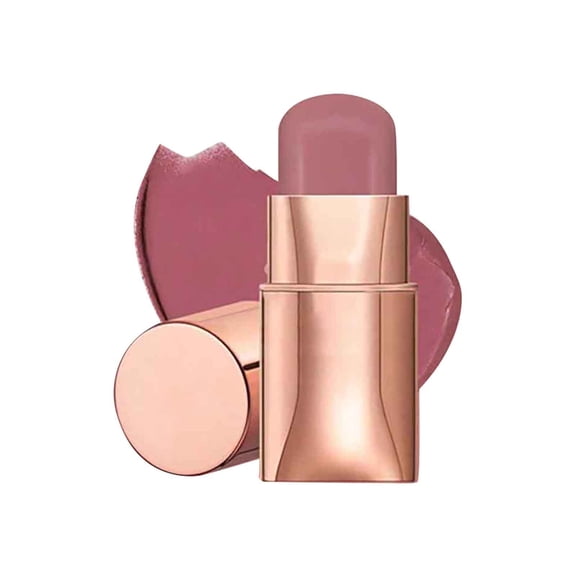 3‑in‑1 Multi‑Use Blush Stick, Cream Blush for Lips Cheeks Eyes, Buildable Matte Cream Rouge Makeup Stick, Portable Long‑Lasting Natural Color Cosmetic for Daily & Travel