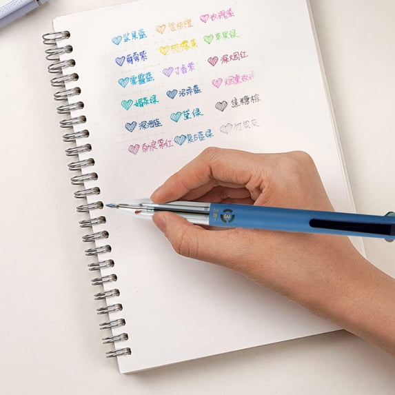 3-in-1 Multicolor Gel Pen 6 Pack 18 Colors Quick-Drying 0.5mm F