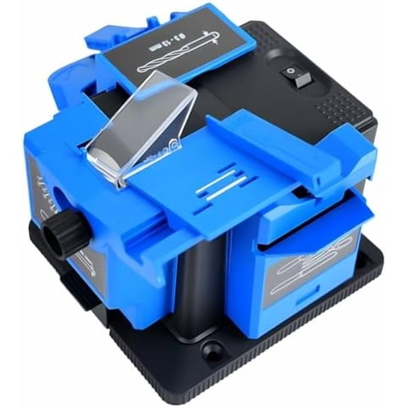 3-in-1 Multifunction Electric Drill Bit Sharpener for Knife, drill, Chisel, Scissor, Grinder with Adjustable Angles, 96W 1350rpm drill doctor afilador de brocas, Compact Design