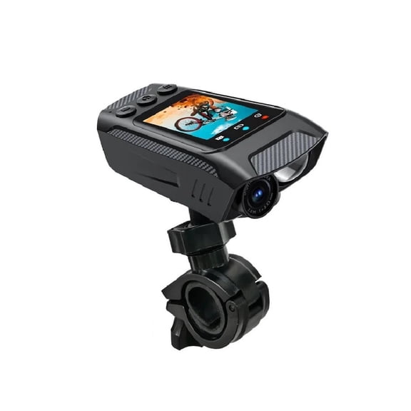 3 in 1 Multifunction Sport DV Cam with Light Horn 4K Bike Helmet Action Camera HD Screen Motorcycle Bicycle Cycling Camera