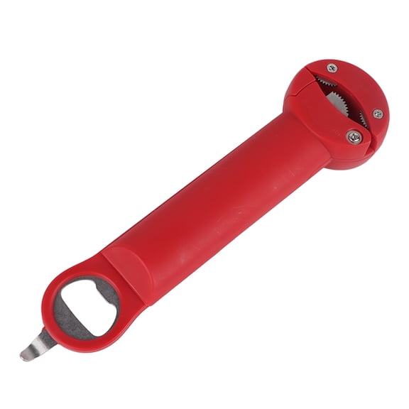 3 in 1 Multifunctional Bottle Opener Retractable Can Opener Cap Twister Auxiliary Bottle Opening Tool for Can Lids Bottle Caps Beer Bottle Caps (Red)
