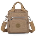 thumbnail image 1 of 3 in 1 Multifunctional Crossbody Pouch Nylon with Zipper Closure Up Down Stand Base Right-Angled Shape for Daily Shop Travel, 1 of 4