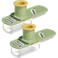 thumbnail image 1 of 3-in-1 Multifunctional Garlic Slicer Super Thin, Garlic Press with Container for Mincing, Slicing and Grinding Vegetables, 1 of 7