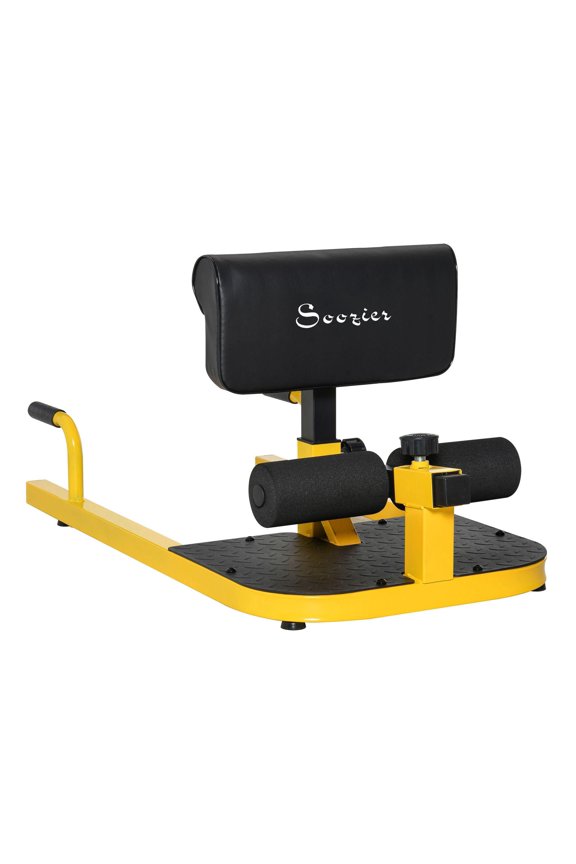 3 in 1 Multifunctional Padded Push Up Sit Up Deep Sissy Squat Machine Yellow