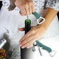 thumbnail image 1 of 3-in-1 Multifunctional Wine and Beer Opener with Corkscrew, Bottle Opener, Foil Cutter - Stainless Steel, Ergonomic, Portable for Home, Parties, Travel, 1 of 4