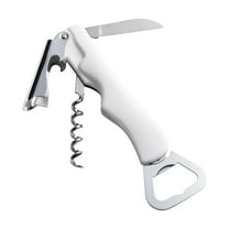 3-in-1 Multifunctional Wine and Beer Opener ,Stainless Steel Portable Corkscrew, Bottle Opener & Foil Cutter with Ergonomic Design