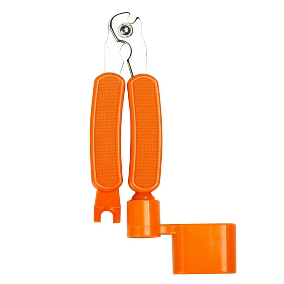 TABLZONE Multi Functional Orange ng Winder with Bridge Pin Puller and Drill Bit Adapter for Guitar Use