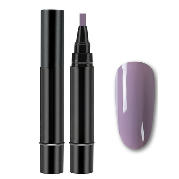 3-in-1 Nail Polish Pens, 6PCS Professional Nail Pen Colors Per, Quick-Dry, No Base Coat Needed, Easy Apply for Home and Professional Manicure