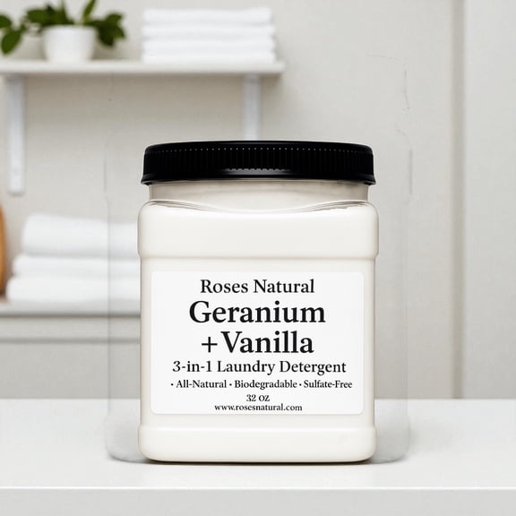3-in-1 Natural Laundry Powder- Geranium + Vanilla