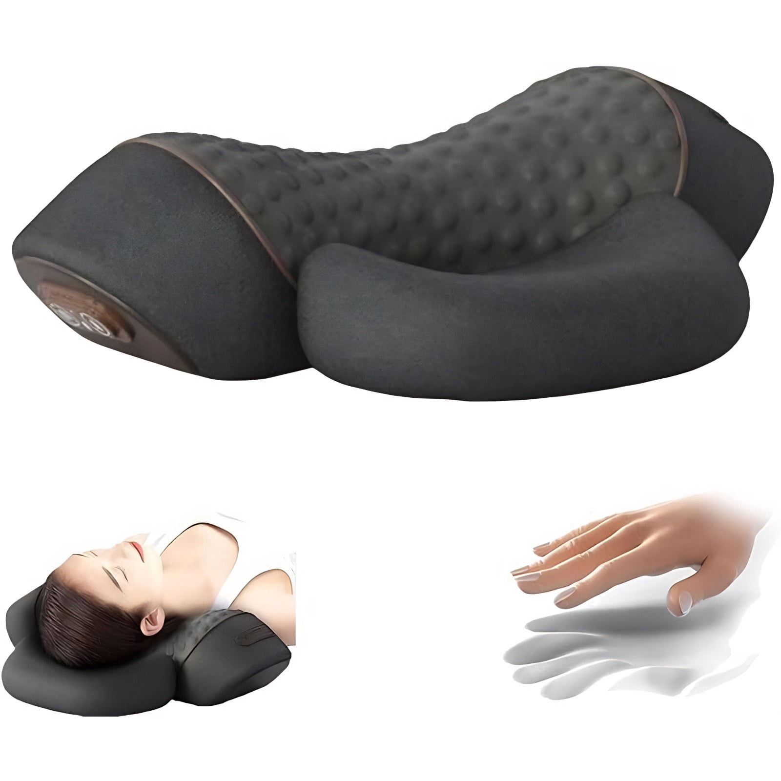 Curated visual reference: Fresh Look at 3 In 1 Neck Massage Pillow Traction Heating Memory Foam