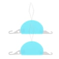 thumbnail image 1 of 3 in 1 Needle Threader Crafting Sewing Tool Embroidery Manual Quilting Plastic 2 Pcs, 1 of 6