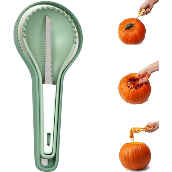 3-in-1 Nesting Pumpkin Tool Set,Halloween Pumpkin Carving Tools,Long Lasting Nesting Pumpkin Tool,Portable Fruit Whittling Tools, 8.07x1.06x3.31inch
