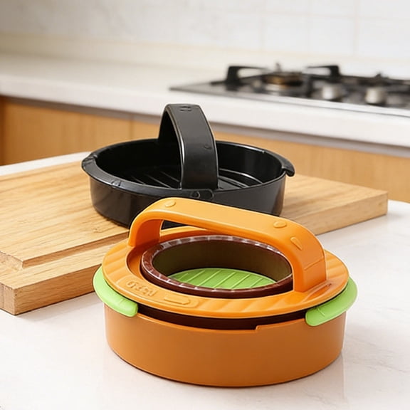 3-in-1 Non-Stick Hamburger Patty Maker, Burger Press for Stuffed Burgers, Beef & Veggie Patties, Kitchen Tool for Barbecue & Grilling(1PC)