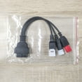 3in1 OBD2 adapter cable, 16pin to 6pin 4pin 3pin OBD diagnostic cable