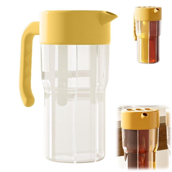 3 in 1 Oil Dispenser, Food Grade Leakproof Oil Vinegar Sauce Bottle, Non-Drip Kitchen Condiment Storage Container