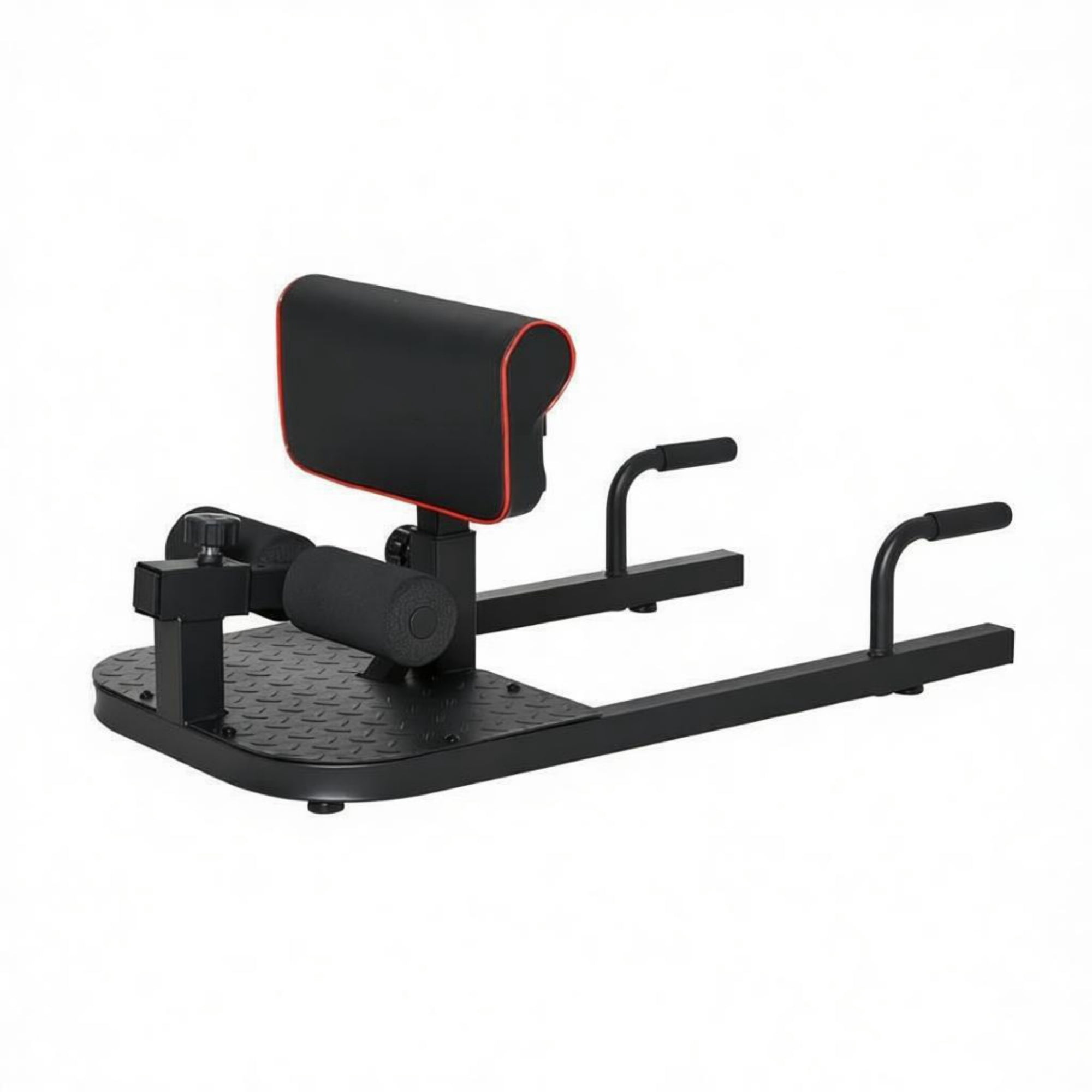3-in-1 Padded Push Up Sit Up Squat Machine, All-in-One Home Gym Fitness Equipment for Core & Lower Body Workout, Black