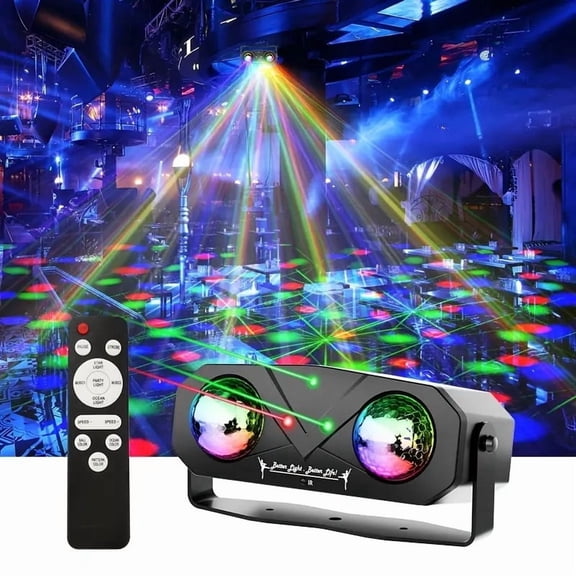 3-in-1 Party Light Starry Sky Wave Projector | DJ Disco Light with Remote Control | for Home Gatherings, Bedroom Ceiling & Decor | Easter, Christmas & Halloween Gifts