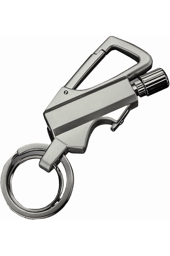 3-in-1 Permanent Match Keychain Lighter Waterproof Metal Match Bottle Opener Survival Tool Figurine Statue Display Accent Desk Gift Home Party Decor Supplies Props Room Accent Outdoor
