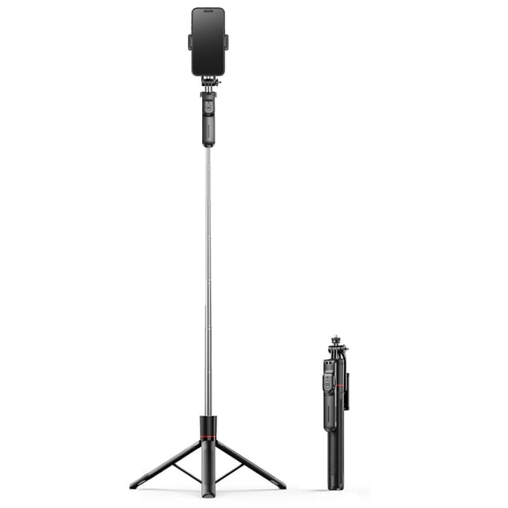 3-in-1 Phone Gimbal Stabilizer Tripod Selfie Stick with Anti-Shake Sensor Retractable Desktop Stand for Live Streaming